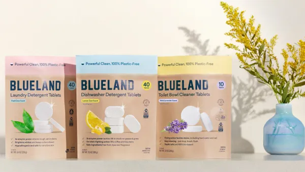 An assortment of Blueland's cleaning products that will be available at Target