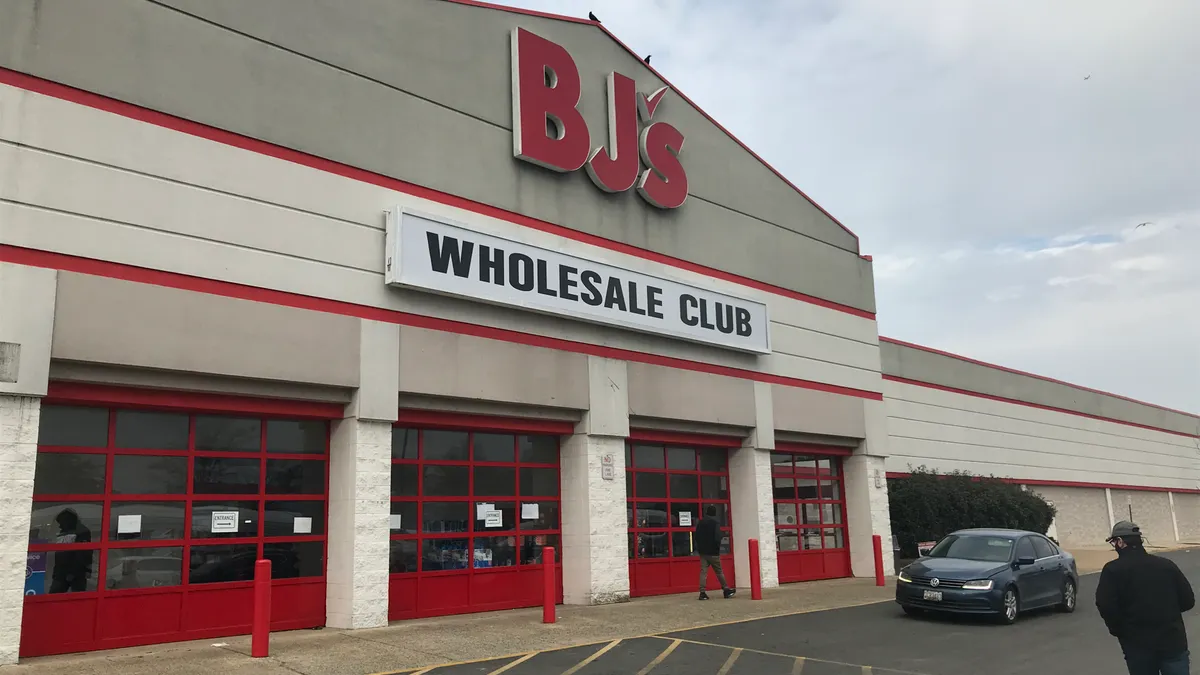 Exterior of a BJ's Wholesale Club location in Virginia