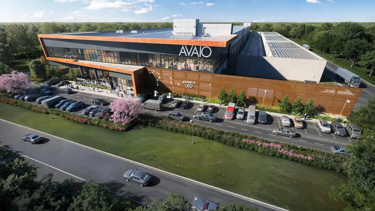 Rendering of an AVAIO Digital data center in Little Rock, Arkansas