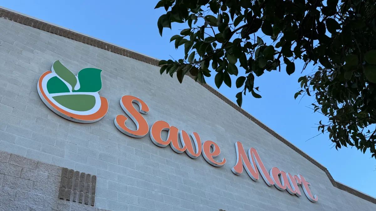 Exterior of a grocery store.