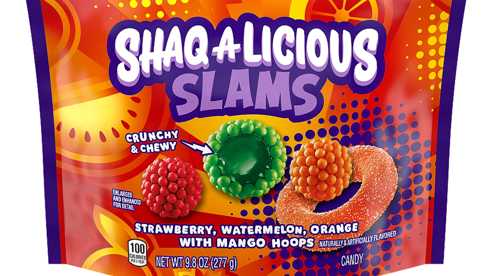 Hershey gives Shaq-A-Licious some game with multi-textured gummy