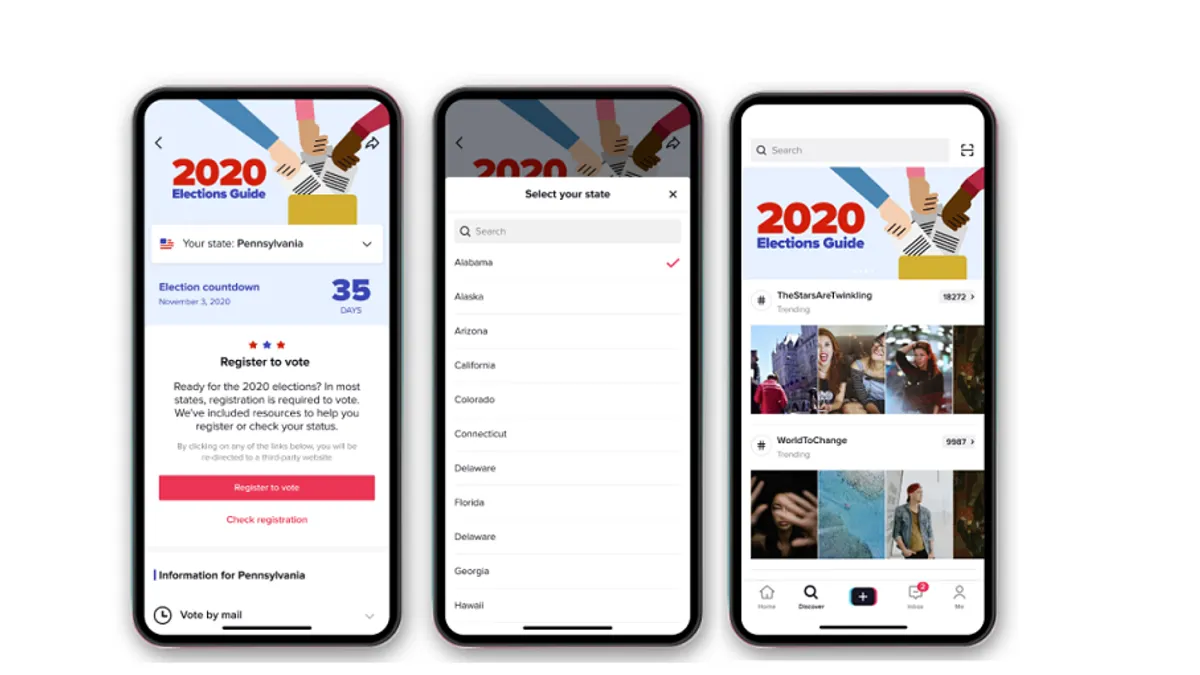 TikTok Election Center