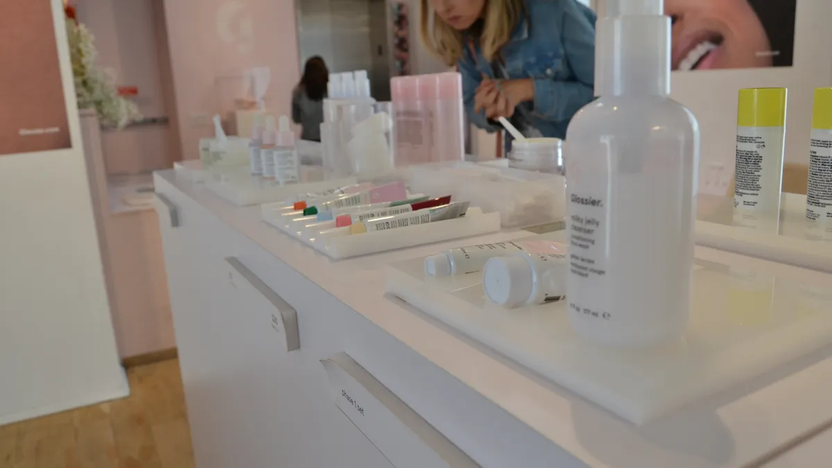 Glossier showroom in New York