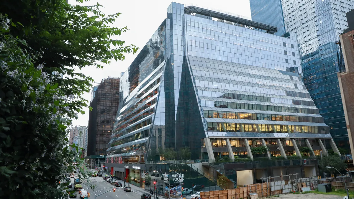 Exterior of Whole Foods Manhattan West store