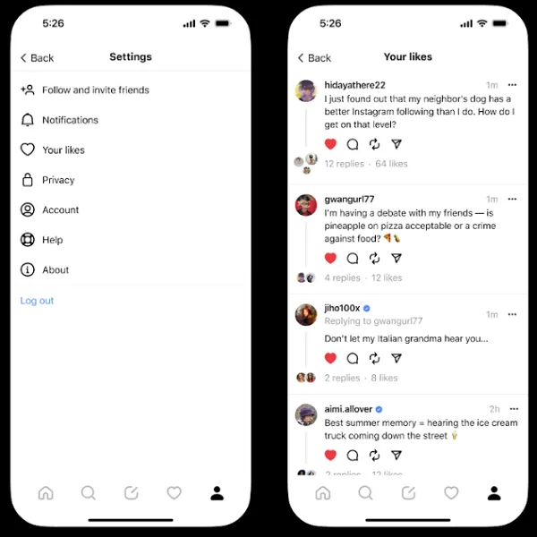 Threads update