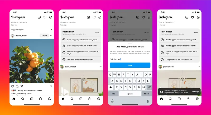 Instagram multi-post muting