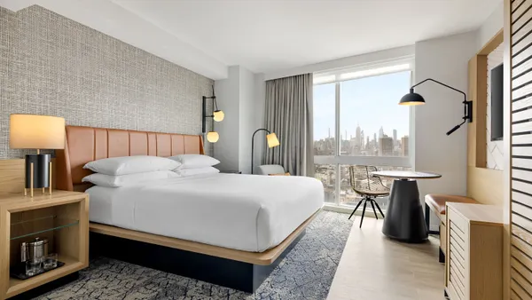 Inside a guest room