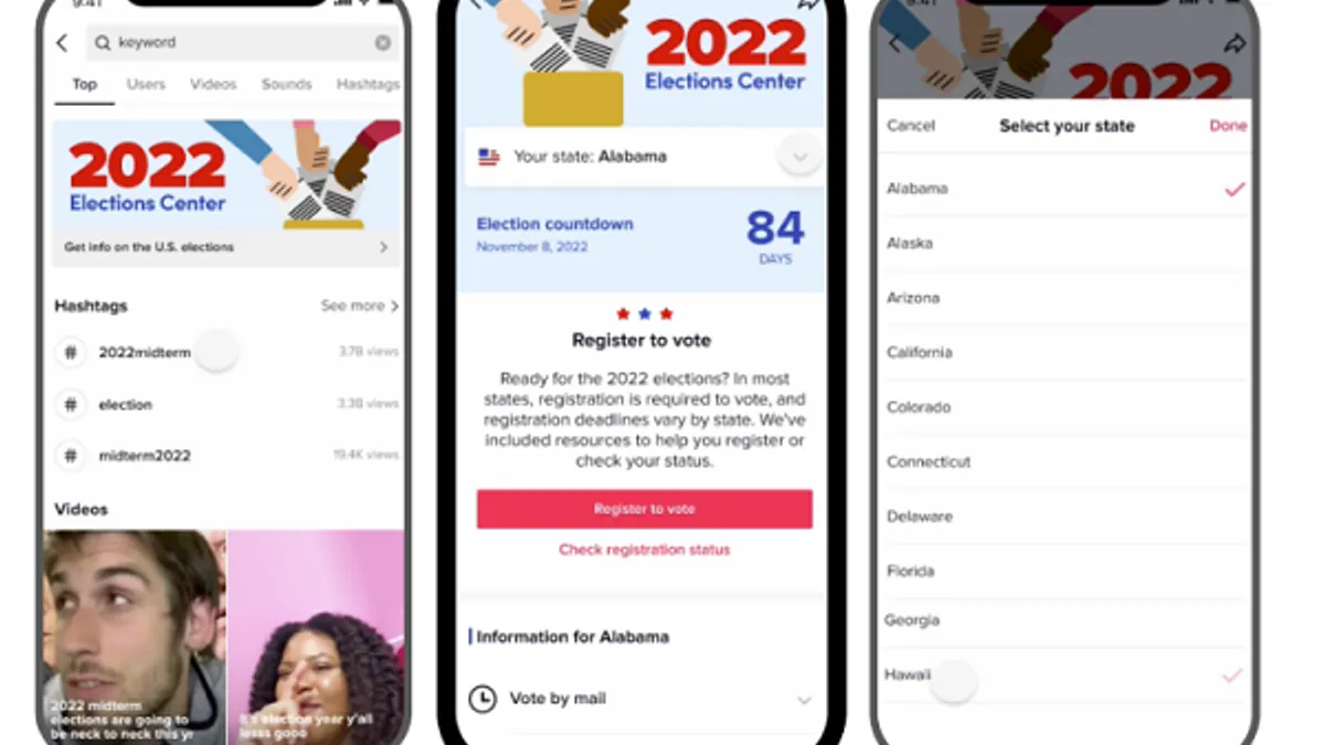 TikTok Election Center