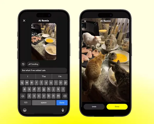Snapchat update