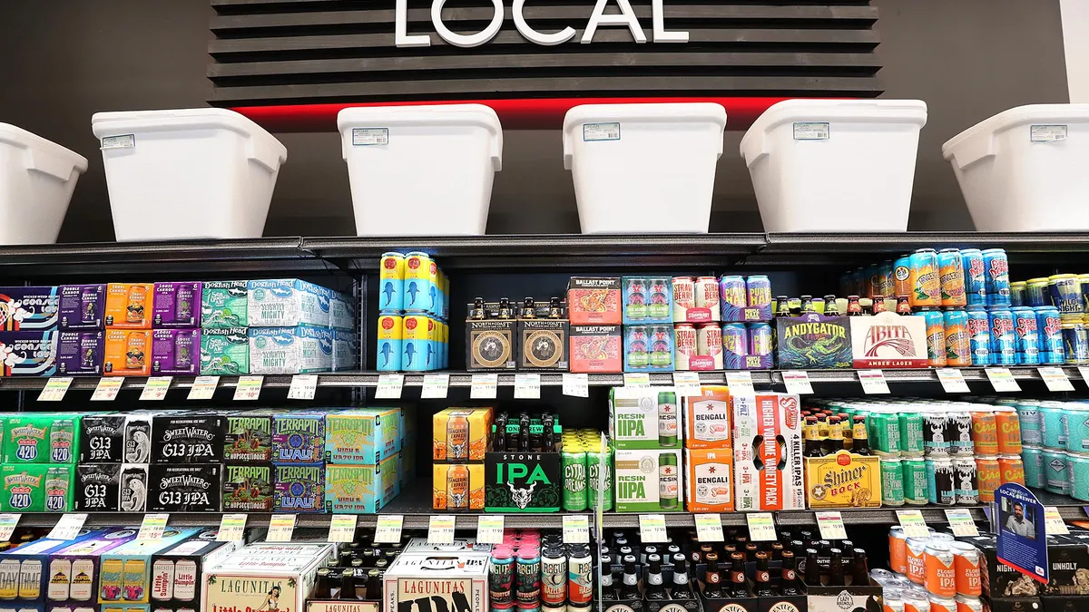 Local alcohol selection at WDs Wine, Beer & Liquor in Jacksonville, Florida