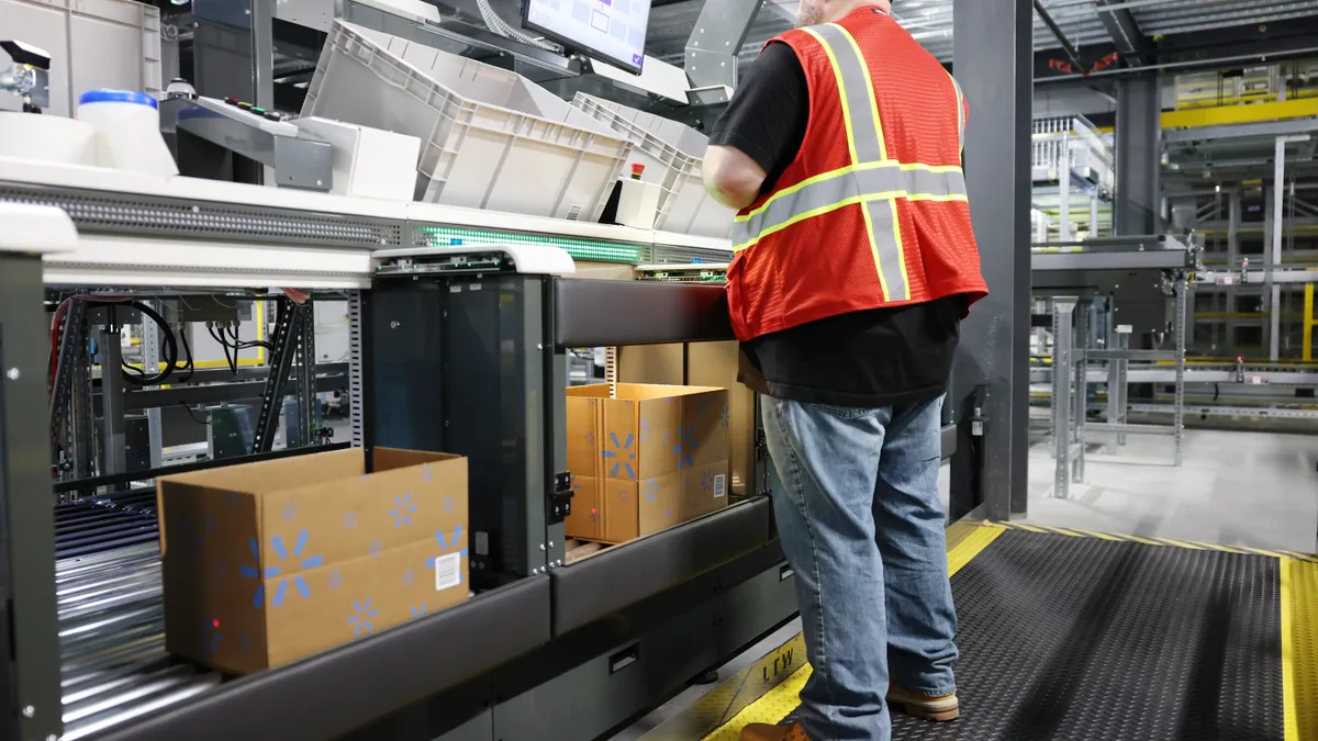 Walmart’s next-generation fulfillment center in Joliet, Illinois.