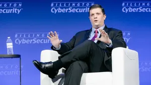 Nick Andersen, executive assistant director for cybersecurity, speaks during the Billington Cybersecurity Summit in Washington D.C. on Sept. 11, 2025.