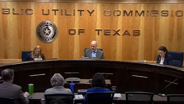 The Texas Public Utility Commission meets on Aug. 21, 2025.