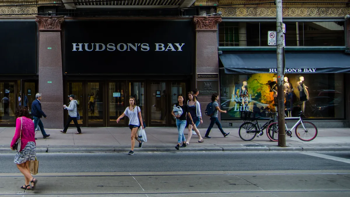 A Hudson's Bay storefront