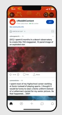Reddit UI update