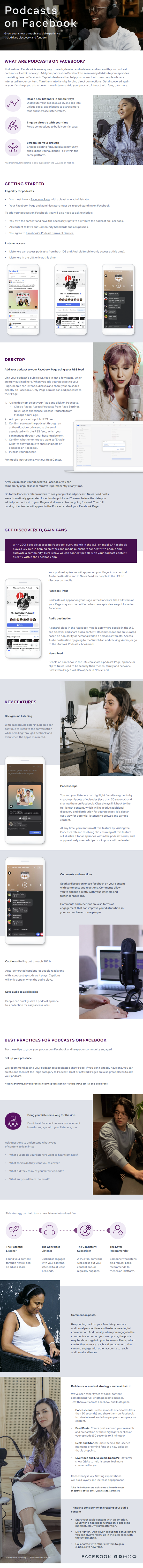Facebook podcasts overview