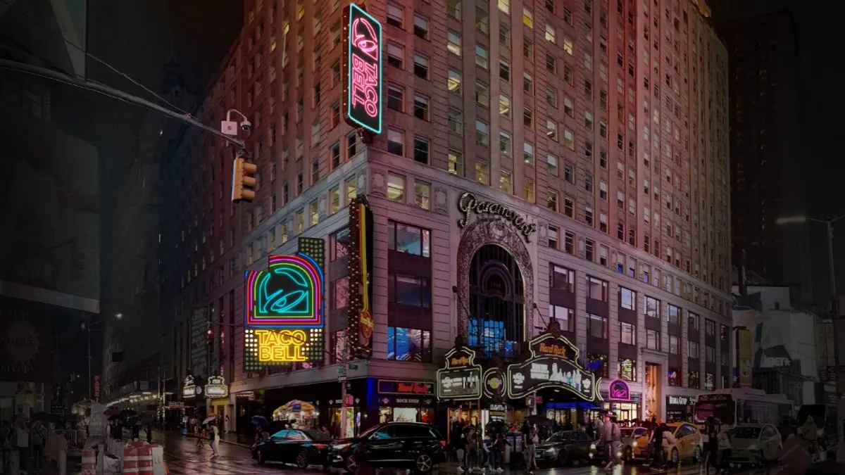 Rendering of Taco Bell Cantina Times Square