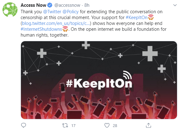 KeepItOn hashtag