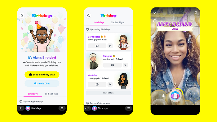 Snapchat Birthdays Mini