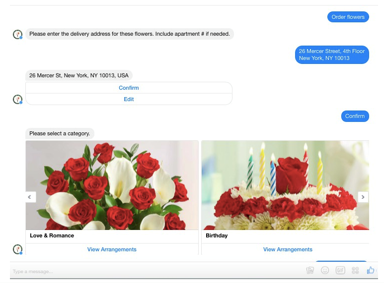 1-800 Flowers chatbot