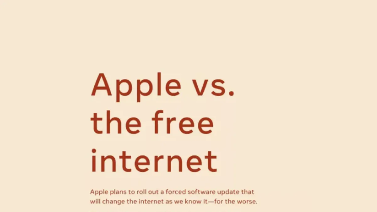 Facebook Apple ad