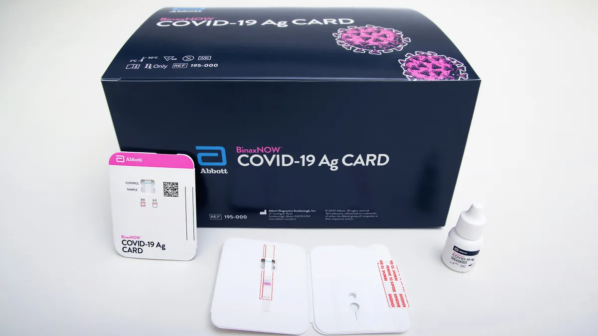 Abbott's BinaxNow Covid test kit