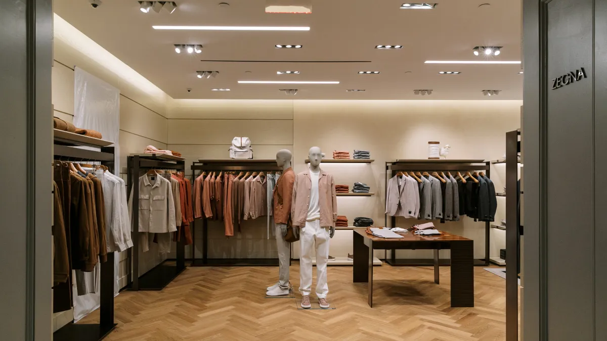 Mannequins are seen in the newly renovated second floor of Goodman's.