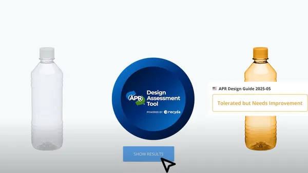 Demonstration of Association of Plastic Recyclers Design Assessment Tool