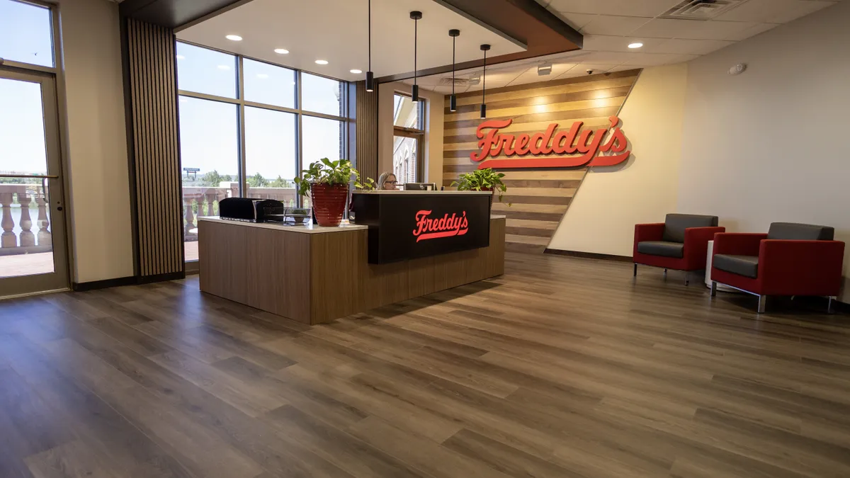 An image of the interior of Freddy's new training and innovation center.