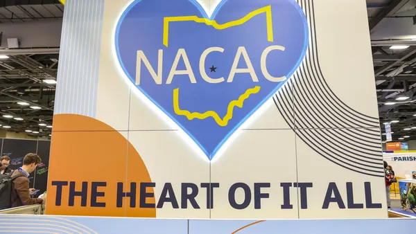Conference sign at expo center.
