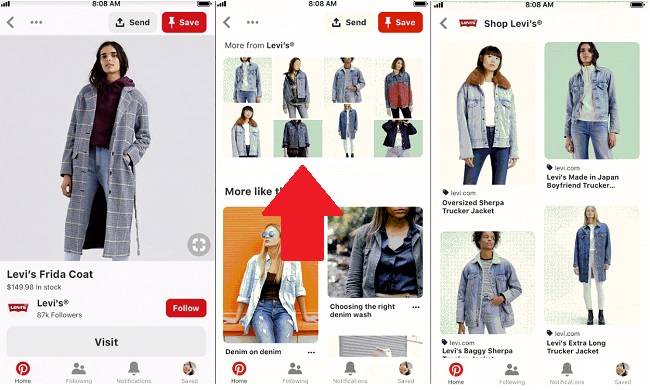 Pinterest catalogues