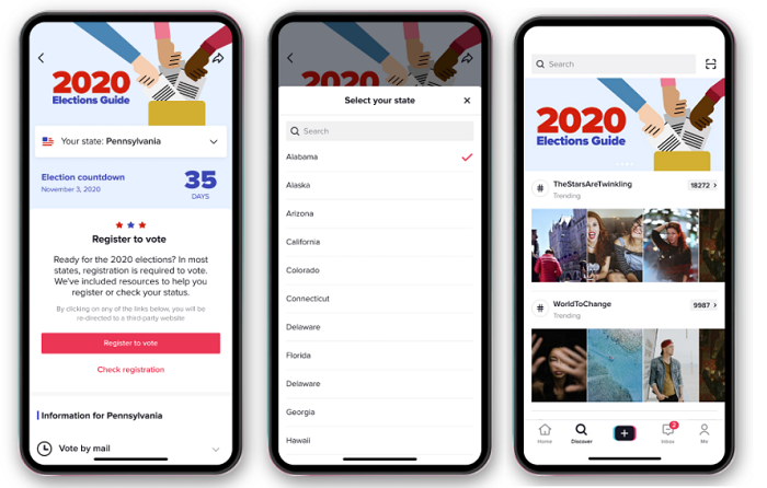 TikTok Election Center