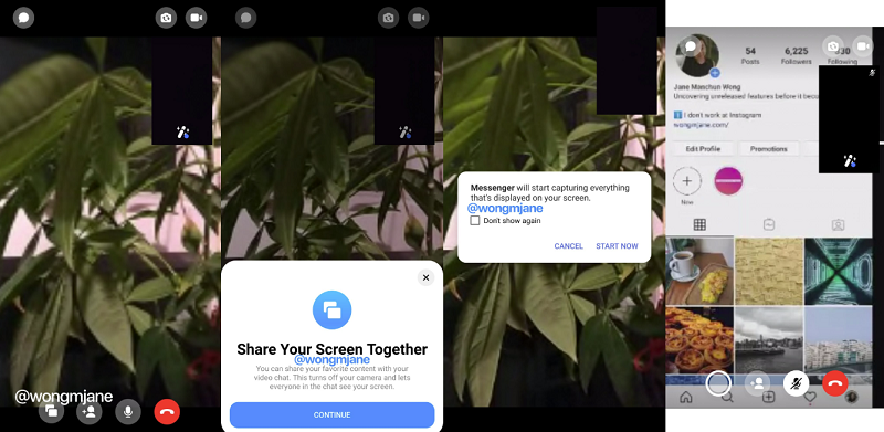 Messenger screenshare 