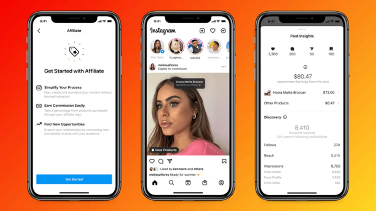 Instagram affiliate program