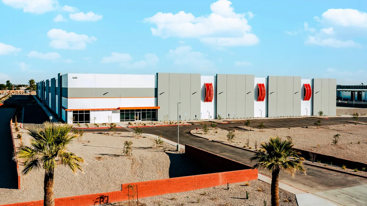 Aerial image of Meyer Burger's solar cell manufacturing plant in Goodyear, Arizona.