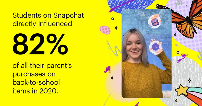 Snapchat Back to School center