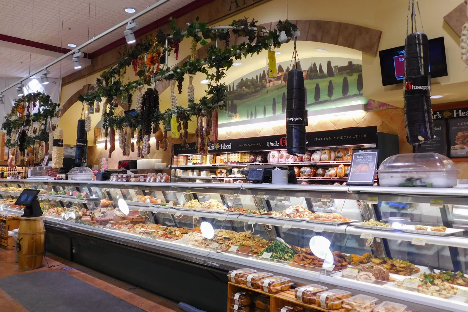 Italian-styled deli counter at a grocery store