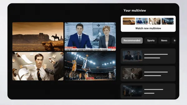 YouTube Multiview update