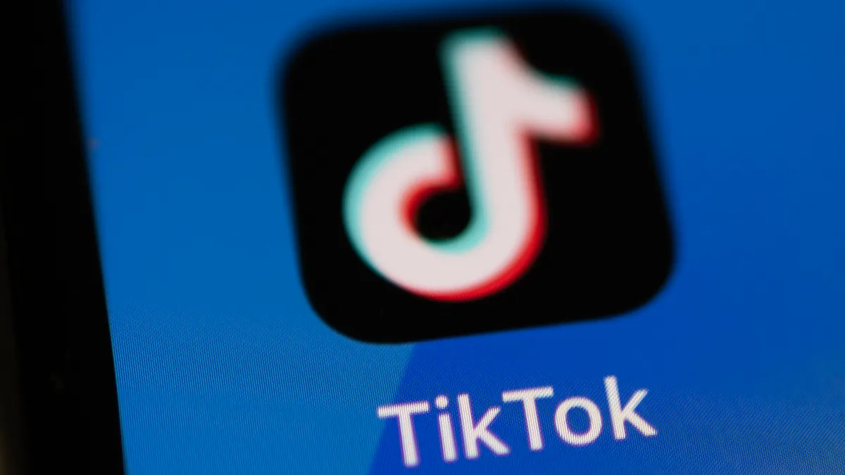 TikTok's app is seen on an iPhone.