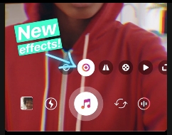 Instagram music effects sticker option