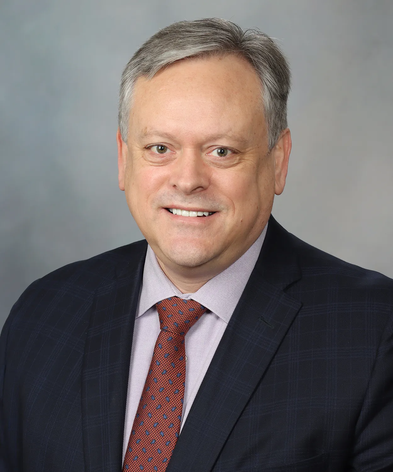 Headshot of Mayo Clinic division chair of supply chain management sourcing and networks.