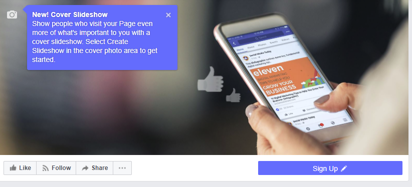 Facebook's Adding New Cover Slideshows for Pages | Social Media Today