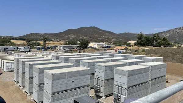 Batteries installed at the Viejas Microgrid project