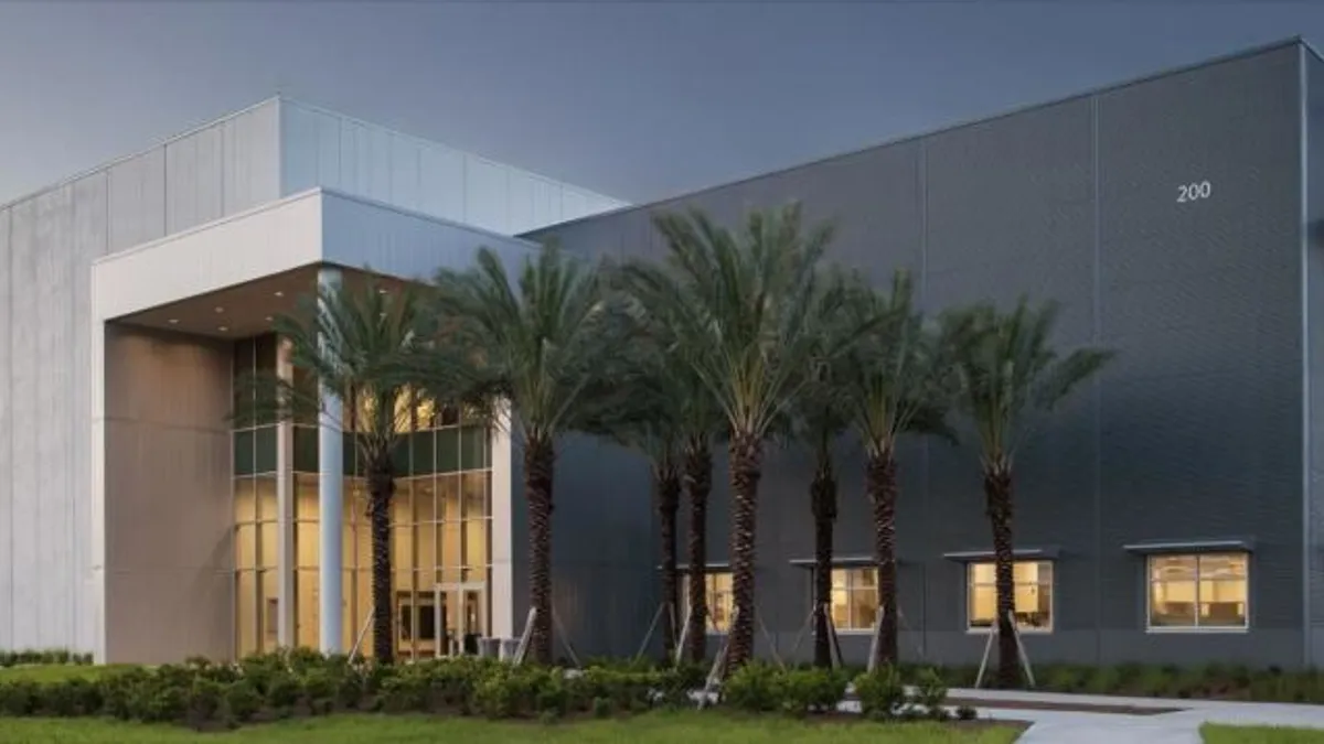 A rendering of Skywater Technologies' semiconductor manufacturing site in Florida.