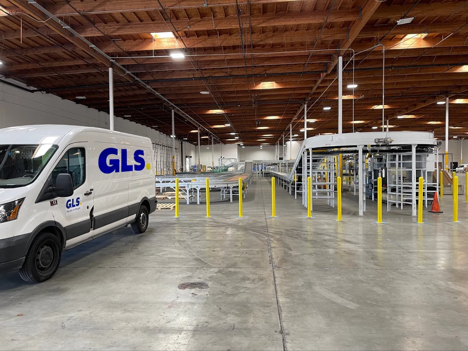 GLS' hub in Hayward, California.