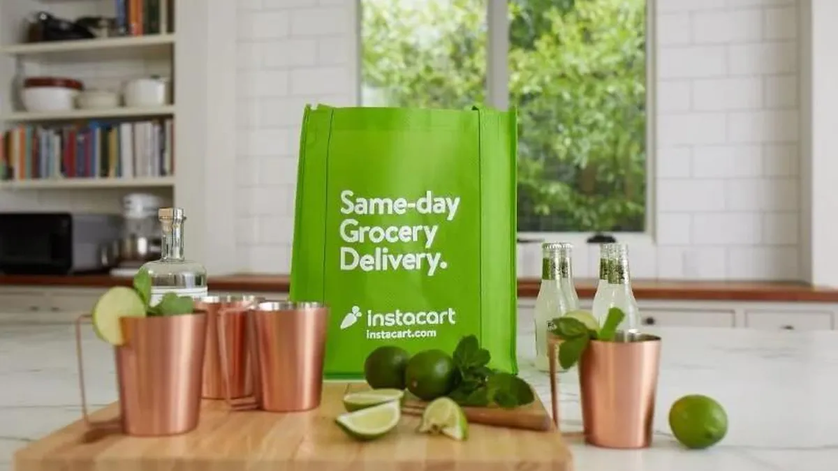 Alcohol delivery through Instacart