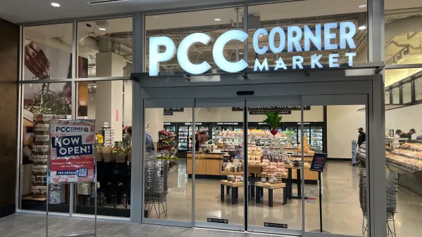 The entrance to PCC Corner Market