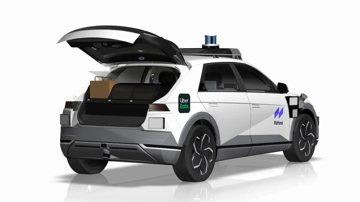 Motional and Uber partnered to bring autonomous food delivery to Santa Monica, California, in 2022.