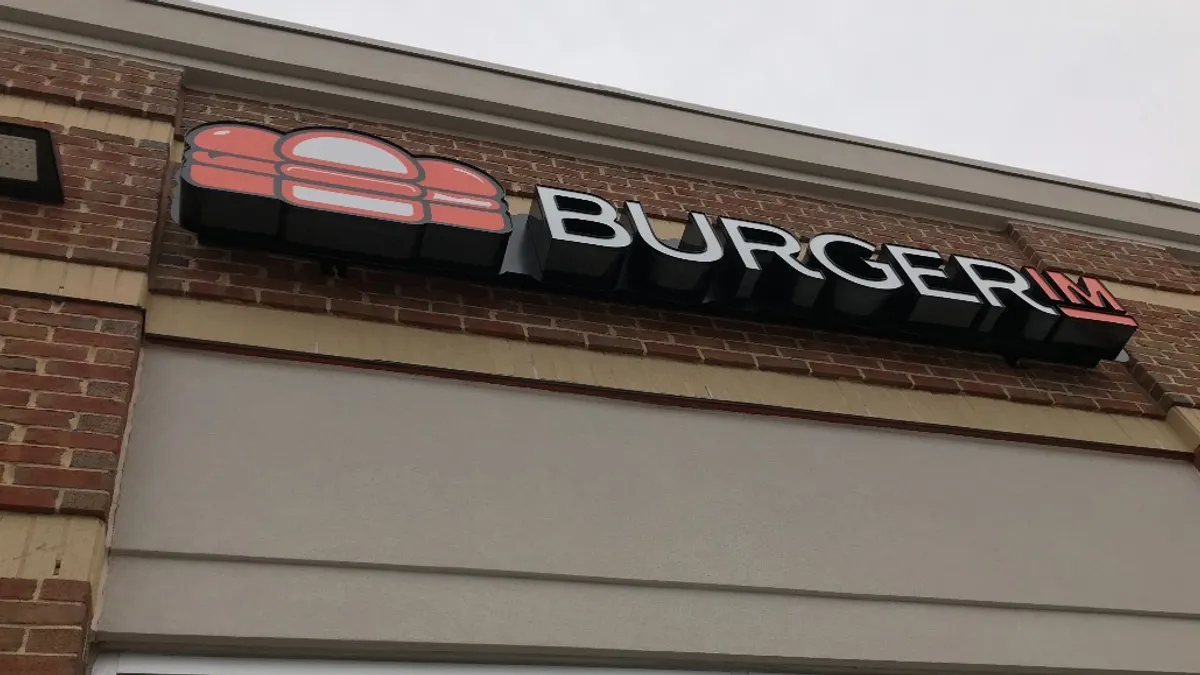 A closed Burgerim in Ashburn, Virginia