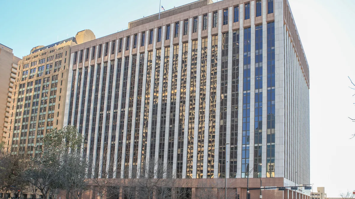 Earle Cabell Federal Building and U.S. Courthouse in Dallas, Texas.